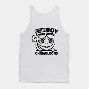 Just A Boy Who Loves Chameleons - Chameleon Tank Top